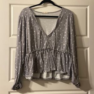 Star Long Sleeve Blouse